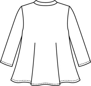 フリルtシャツの作り方 仕様書 レシピ 子供服の型紙 パターンならソーイングママ