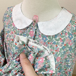 aw仕様 リバティのおめかしワンピ 子ども服の型紙ショップ ソーイングママ