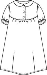 丸ヨークのおめかしワンピースの作り方 ソーイングママ