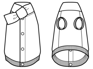 【犬服型紙】マフベスト with ティアンで作れるバリエーション